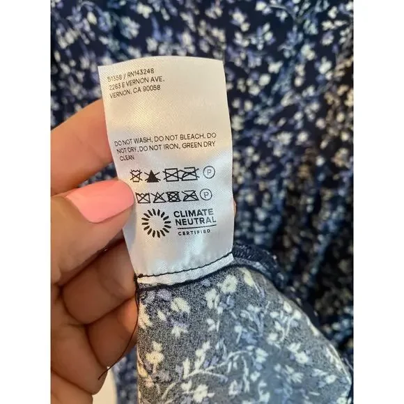 Reformation Inori Midi Floral Dress in Twilight SZ 8 - Picture 7 of 11